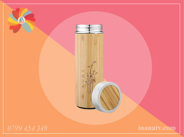 Bình giữ nhiệt bằng tre