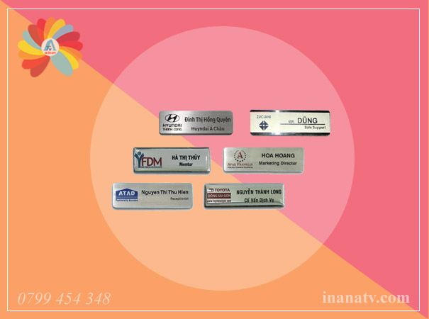 Bảng tên NV bằng nhôm