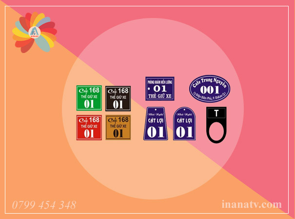 Thẻ mica khắc lazer, in UV