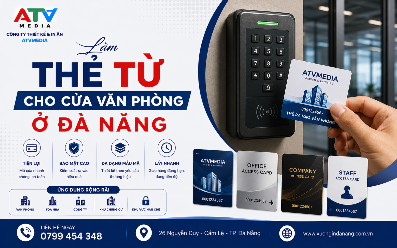 Làm Thẻ Từ Cho Cửa Văn Phòng Ở Đà Nẵng