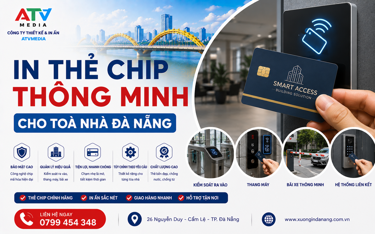 In Thẻ Chip Thông Minh Cho Toà Nhà Đà Nẵng