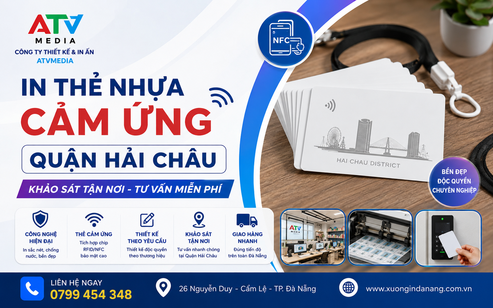 In Thẻ Nhựa Cảm Ứng Quận Hải Châu Khảo Sát Tận Nơi