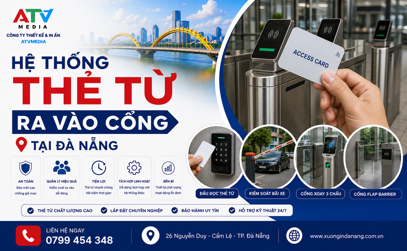 Hệ Thống Thẻ Từ Ra Vào Cổng Tại Đà Nẵng