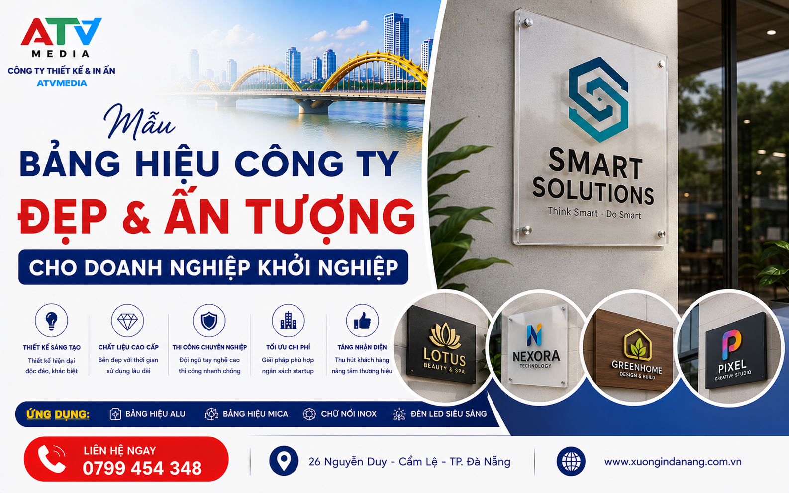 Mẫu Bảng Hiệu Công Ty Đẹp Cho Các Doanh Nghiệp Khởi Nghiệp